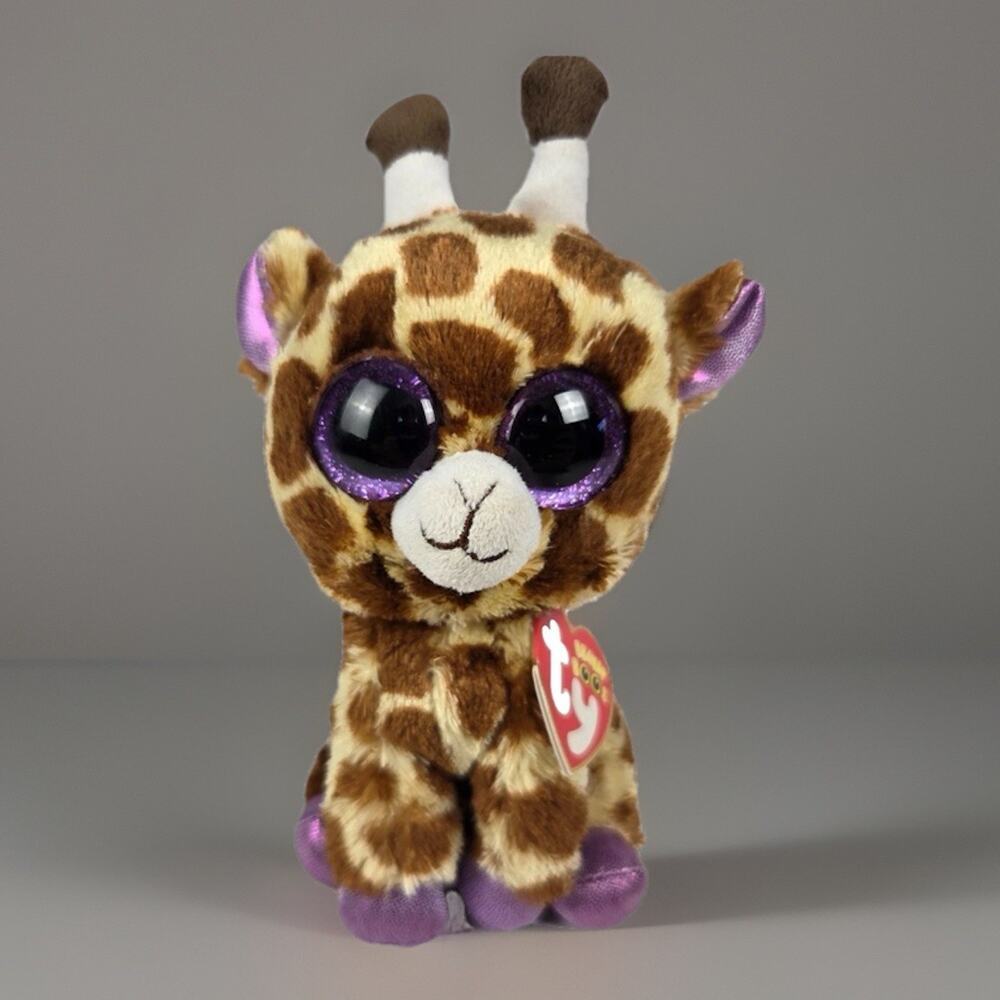 NWMT Ty Beanie Boos SAFARI the Giraffe (Glitter Eyes) 6" Stuffed Animal